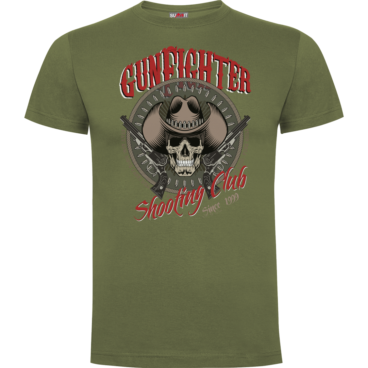 T-shirt Manches Courtes Highlander Vert – Taille S – Style Militaire – Homme