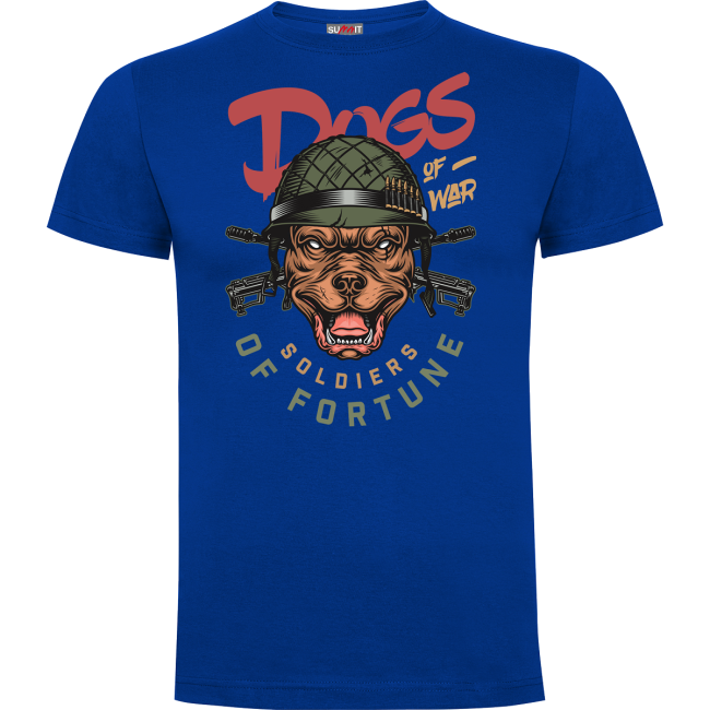 T-shirt Dogs of war Niebieski królewski - Army Design by Summit Outdoor