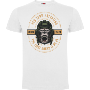Tee-shirt Blanc Tank Battalion- Army Design by Summit Outdoor