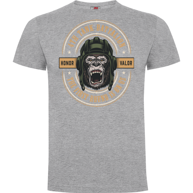 Tee-shirt Tank Battalion Gris Chiné - Army Design by Summit Outdoor