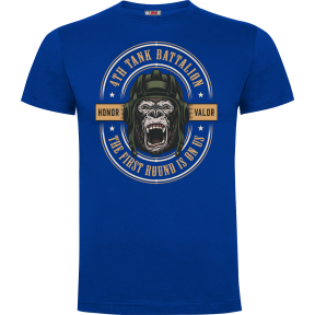 Tee-shirt Bleu Royal Tank Battalion- Army design by Summit Outdoor
