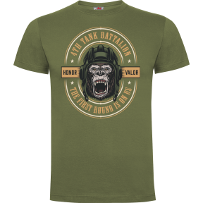 T-shirt Groen Tank Battalion - Army Design by Summit Outdoor