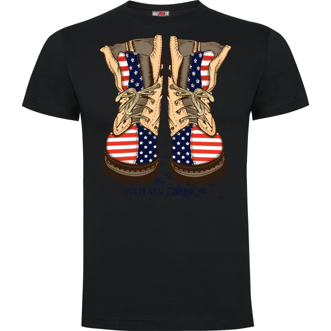 Schwarzes T-Shirt Military Fashion - Army Design von Summit Outdoor