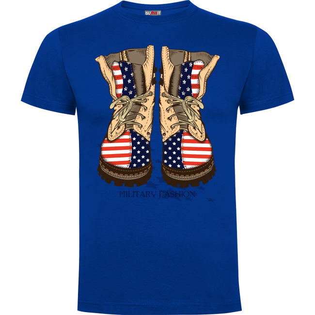 T-shirt Królewski Niebieski Military fashion - Army Design by Summit Outdoor