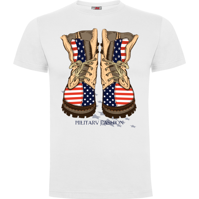 Weißes T-Shirt Military Fashion - Army Design von Summit Outdoor