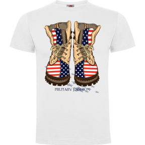 Tee-shirt Blanc Military fashion - Army Design by Summit Outdoor