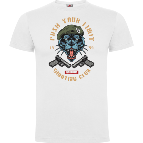Weißes T-Shirt Push your limit tiger - Army Design von Summit Outdoor