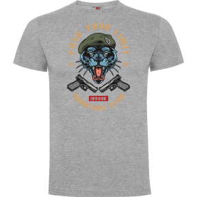 T-shirt Push your limit tiger Grijs Gemêleerd - Army Design by Summit Outdoor