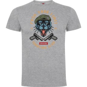 T-Shirt Push your limit tiger Grau meliert - Army Design by Summit Outdoor