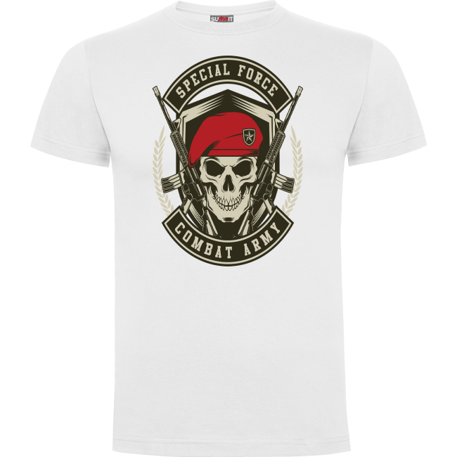 T-shirt Biały Combat Army - Army design by Summit Outdoor