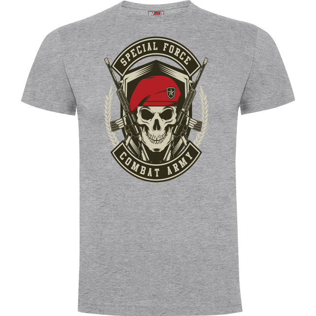 T-Shirt Combat Army Grau Meliert - Army Design by Summit Outdoor
