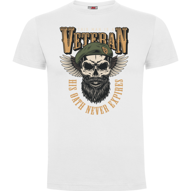 T-shirt Wit His oath never expires - Army design by Summit Outdoor