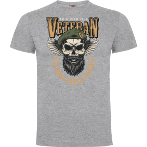 Tee-shirt His oath never expires Gris Chiné - Army Design by Summit Outdoor