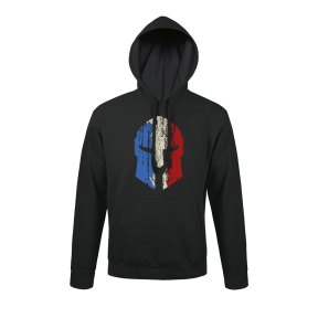 Sweat-shirt noir à capuche Spartan - Army Design by Summit Outdoor