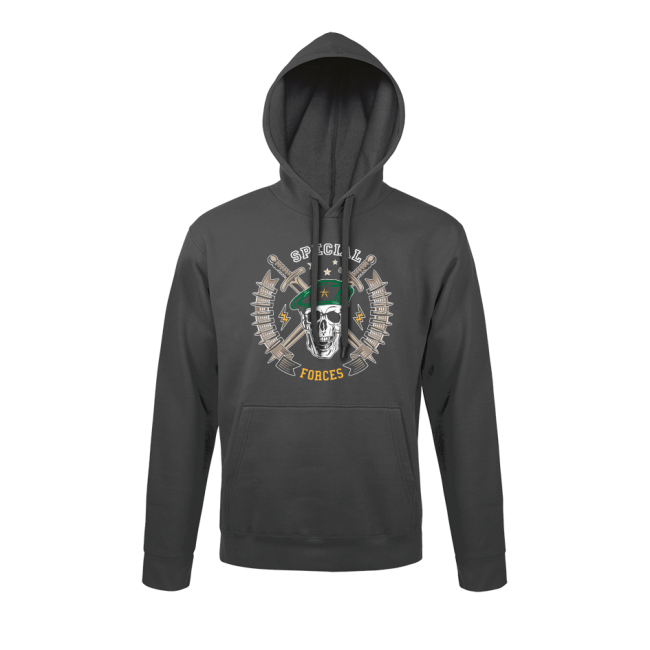 Sweat-shirt Gris Anthracite Special forces- Army Design by Summit Outdoor