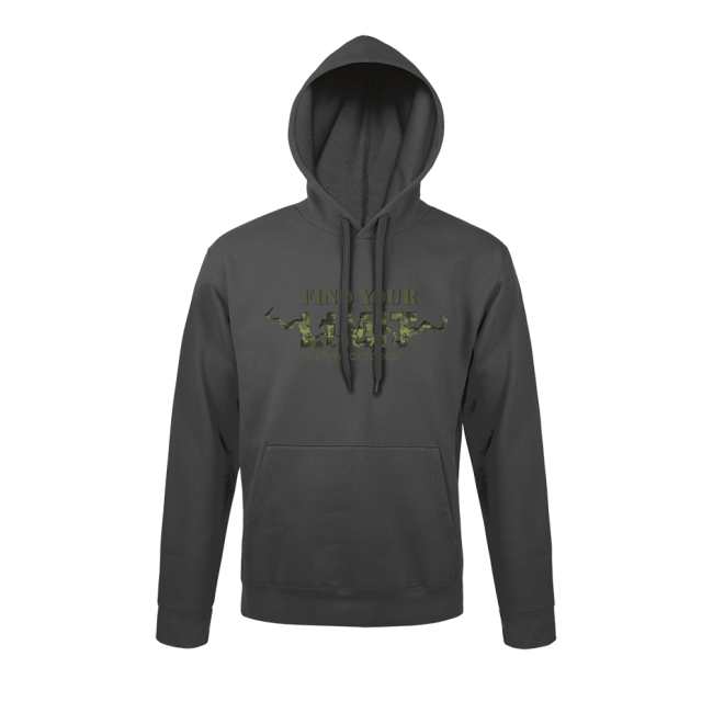 Sweat-shirt Gris Anthracite Find your Limit camo - Army Design by Summit Outdoor