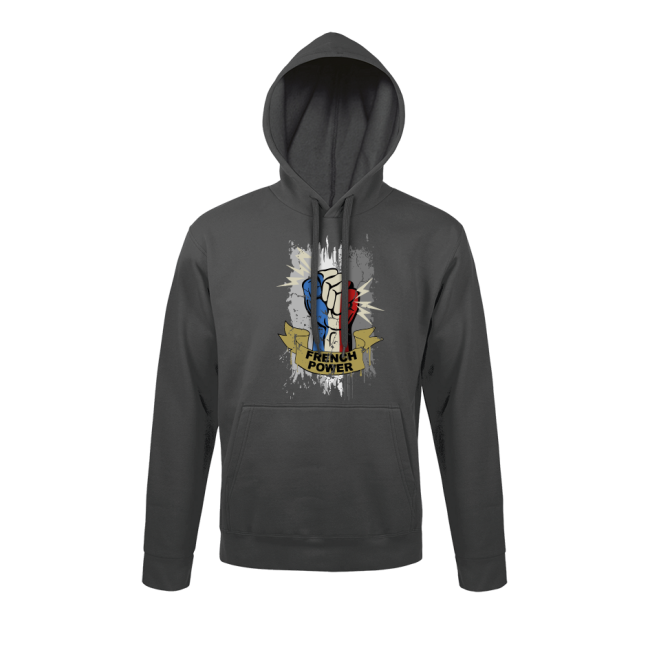 Sweatshirt Antraciet Grijs French power - Army Design by Summit Outdoor