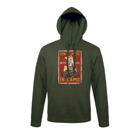 Sweat-shirt Vert Don't Mess with girl - Army Design by Summit Outdoor