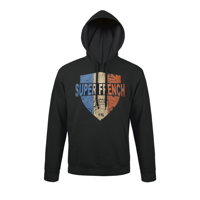 Sweater Zwart Embleem Superfrench - Army Design by Summit Outdoor