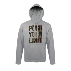 Sweatshirt Grijs gemêleerd Push your limit modern - Army Design by Summit Outdoor