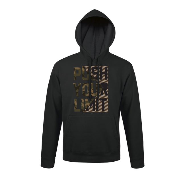 Sweatshirt Zwart Push your limit modern - Army Design by Summit Outdoor