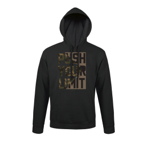 Sweat-shirt Noir Push your limit modern - Army Design by Summit Outdoor