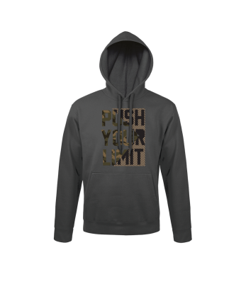 Sweat-shirt Gris Anthracite Push your limit modern - Army Design by Summit Outdoor