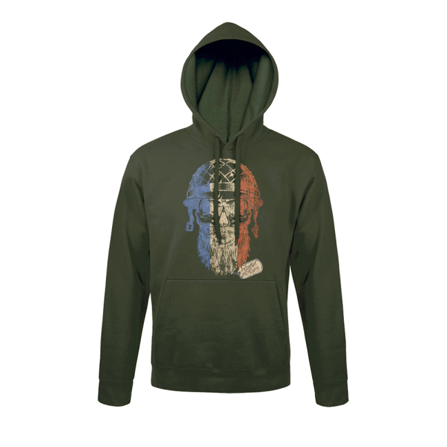 Sweat-shirt Vert French Veteran - Army Design by Summit Outdoor