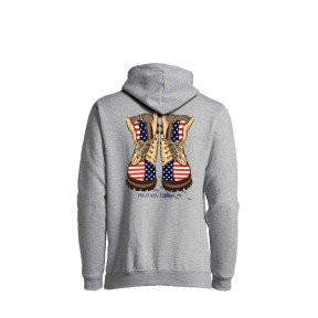 Sweat-shirt Gris chiné Military fashion - Army Design by Summit Outdoor