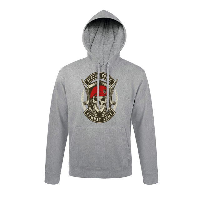 Sweat-shirt Gris chiné Combat Army - Army Design by Summit Outdoor