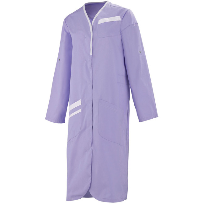 Blouse lange mouwen Nomia paars en wit - Lafont