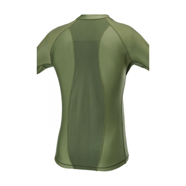 T-shirt z krótkimi rękawami Lycra + Mesh Zielony OD - Defcon 5