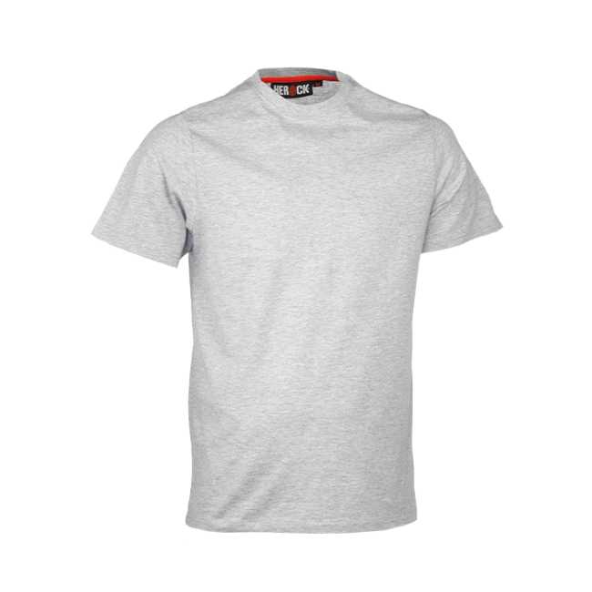 T-shirt z krótkimi rękawami Argo jasnoszary melanż - Herock