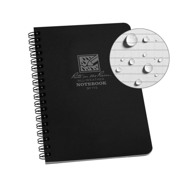 Carnet 11,7 x 17,7 Noir - Rite in the Rain