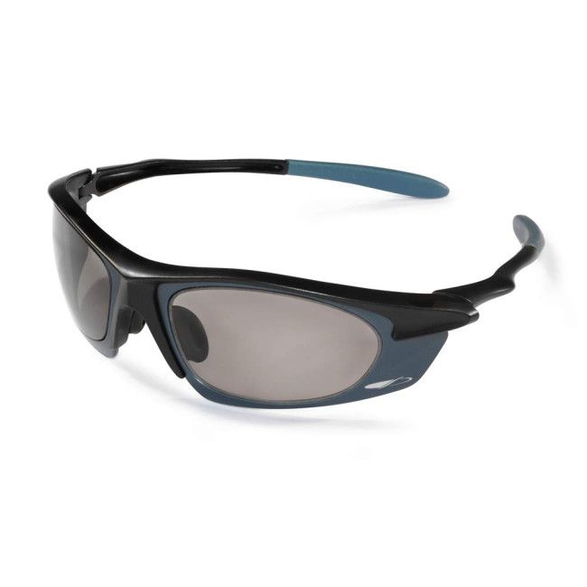 Veiligheidsbril Meteor Rookgrijs Zwart/Blauw - Swiss One Safety