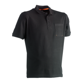 Arbeits-Poloshirt Kurzarm Leo Schwarz - Herock
