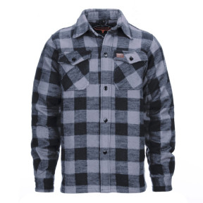 Chemise Flanelle Bûcheron Noir/Gris - Van Os