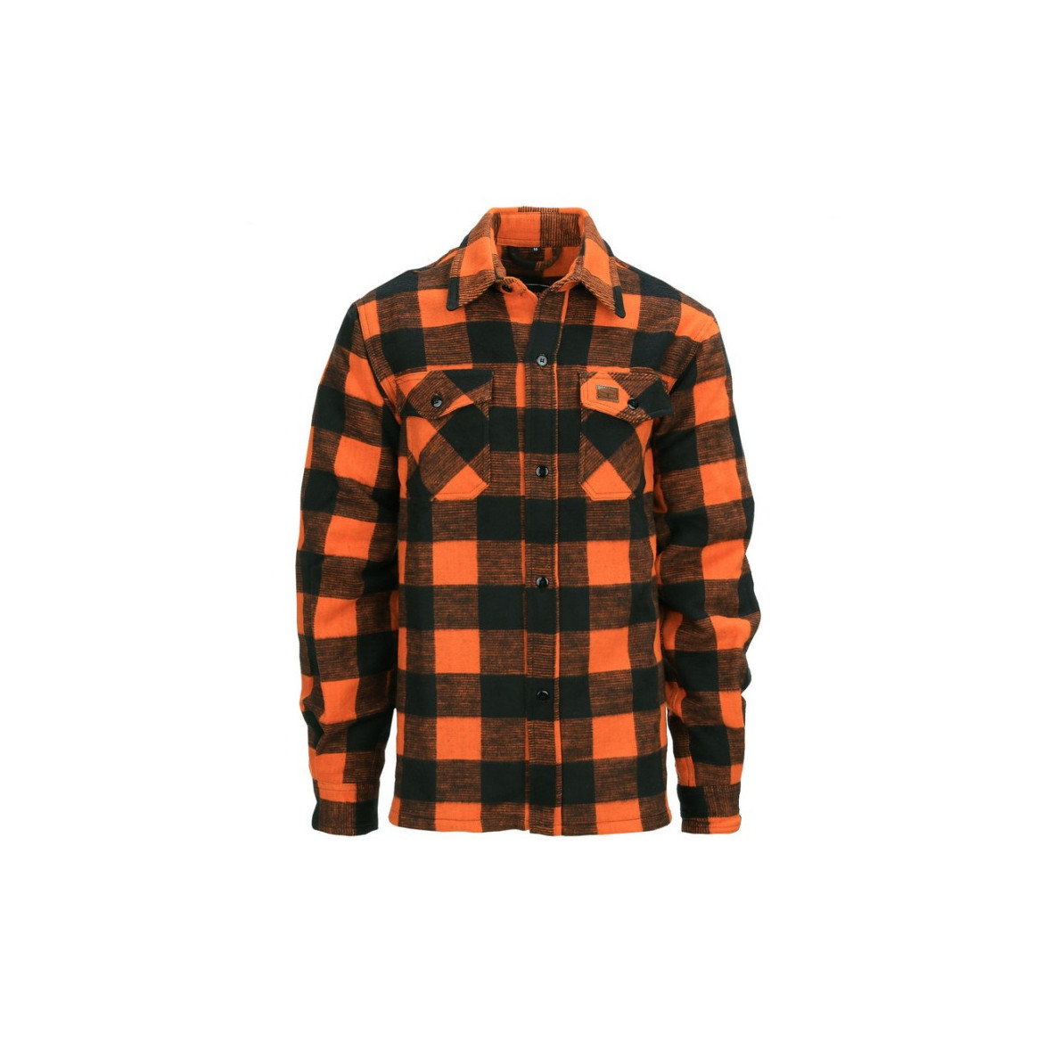 Boscaiolo Camicia Camicia In Flanella Da Boscaiolo Nero/Arancione - Main Image