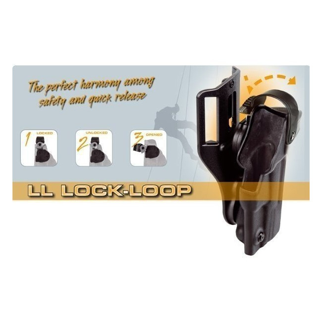 Holster Roto Plus Pamas Zwart - Radar