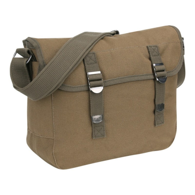 Schoudertas in canvas stijl US olive - Fostex Garments