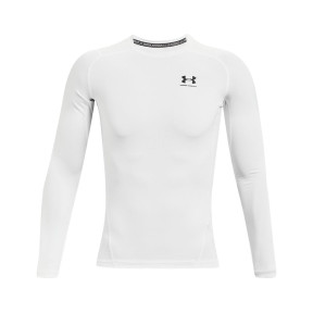 Koszulka z długimi rękawami kompresyjna Biała - Under Armour