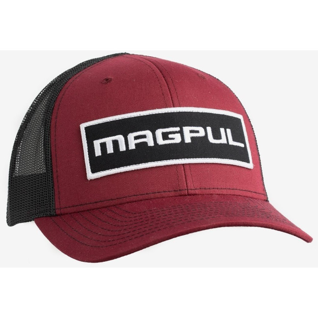 Czapka Wordmark Patch Trucker czerwono-czarna - Magpul