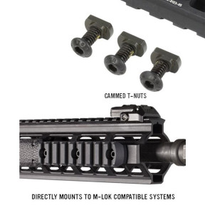 Szyna picatinny M-LOK aluminiowa 9 slotów - MAGPUL