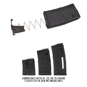 Zestaw 3 ograniczników 5 strzałów PMAG LS/SR M3 Czarny - Magpul