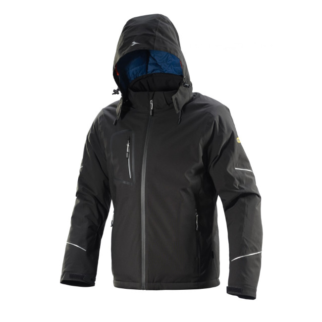PADDED JACKET CROSS BLACK - Diadora