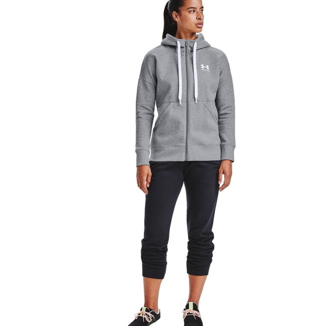 Veste à capuche Rival Fleece Full Zip Gris - Under Armour