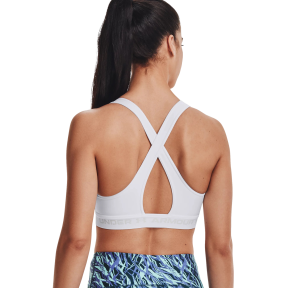 Brassière UA Crossback mid blanc - UNDER ARMOUR