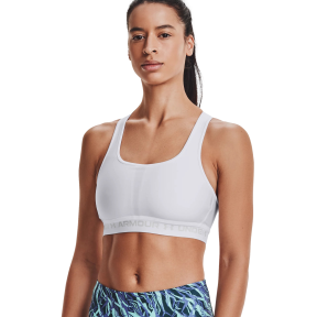 Brassière UA Crossback mid blanc - UNDER ARMOUR