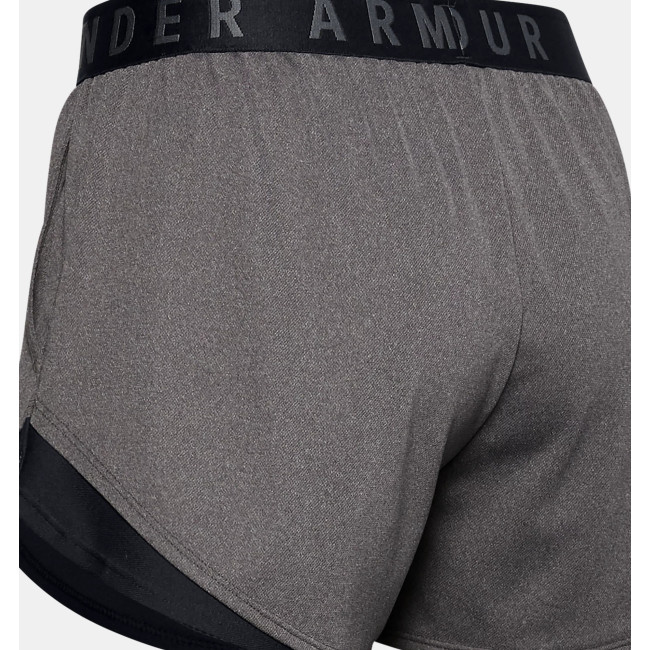 UA Play Up 3.0 damesshort koolstofgrijs en zwart - Under Armour