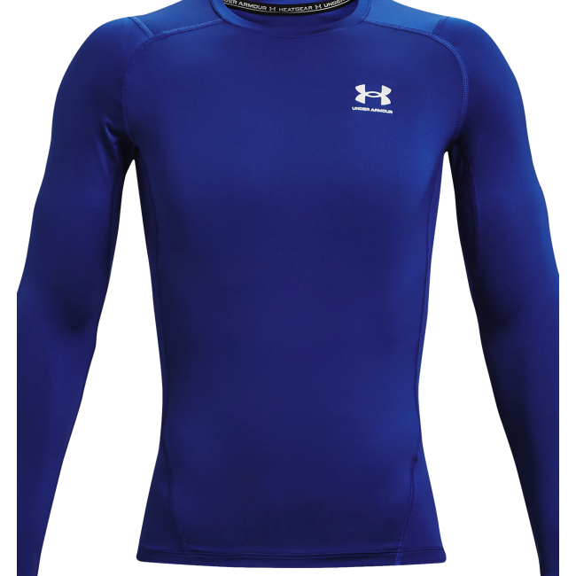 T-shirt manches longues compression bleu - Under Armour